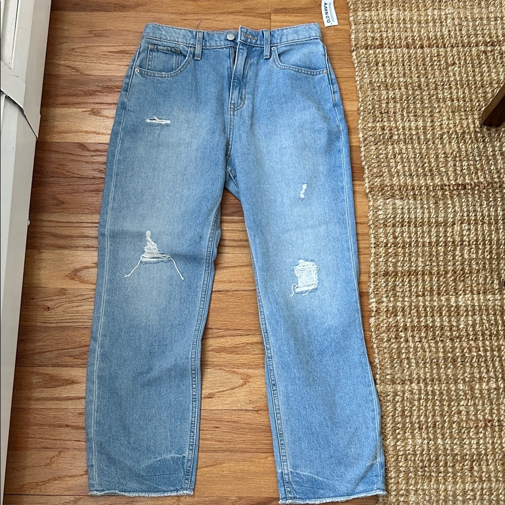 Girls old navy Light Blue Distressed Jeans